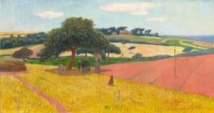 Les Chaumes i Guidel, 1891. av Henry Moret