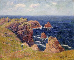 Bretagnekusten; Den bretonska kusten, ca 1895
