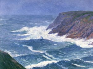 イル・ド・グロワ、セント・ニコラス港への海岸の風景の入り口、1908年。スウェーデン