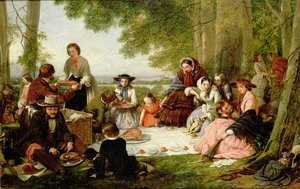 En picknick, 1857