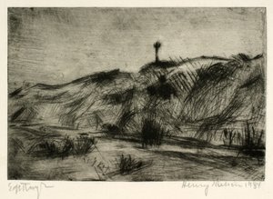 Sanddynlandskap med havsmärke av Henry Nielsen