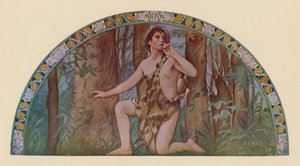 Miltons Comus (färglitografi)