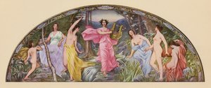 Den lyriska poesins musik (färglitografi)