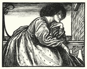 Matthew Arnolds dikt: A Modern Sappho (gravyr) av Henry Ospovat