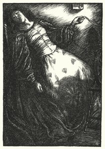 Matthew Arnolds dikt: The Forsaken Merman (gravyr)