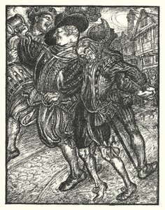 Shakespeares låt: "And let me the canakin clink" (litho) av Henry Ospovat
