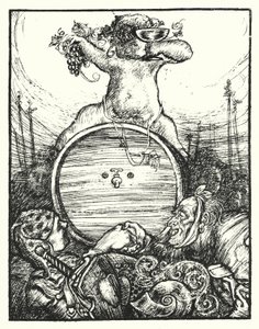Shakespeares sång: "In thy vats our cares be drown
