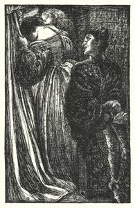 Shakespeares låt: "Sigh no more, ladies" (litho)