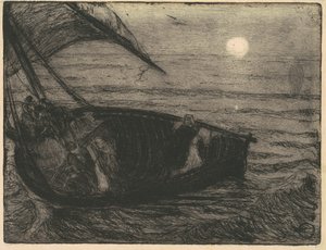 Kristus går på vattnet av Henry Ossawa Tanner