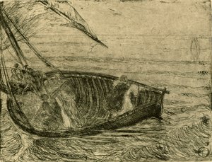Kristus går på vattnet av Henry Ossawa Tanner