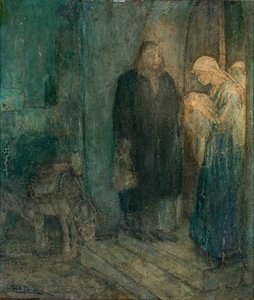 Avresa till Egypten (på värdshuset) av Henry Ossawa Tanner