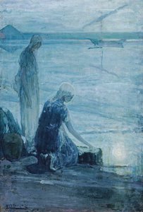 Moses i Bullrushes, 1921. av Henry Ossawa Tanner