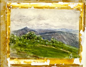 Bergslandskap, Highlands, North Carolina, 1889. av Henry Ossawa Tanner