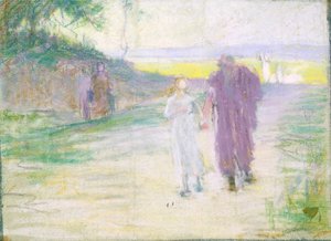 Studie för Flyg till Egypten av Henry Ossawa Tanner