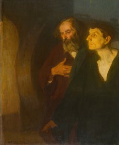 De två lärjungarna vid graven av Henry Ossawa Tanner