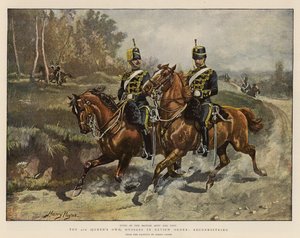 Den 4:e (drottningens egna) husarer i granskningsordning, rekognoscering av Henry Payne