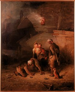 Pitmen Playing Quoits (olja på duk) av Henry Perlee Parker