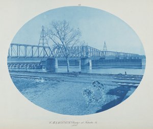 CENTIMETER. & St. Louis P. RR-bron vid Sabula, Ia.