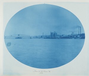 Dammvall vid La Crosse, Wis.,1891 (foto)