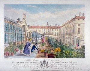 Bedford Conservatories terrass på Covent Garden Market, Westminster, London, 1831