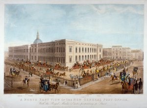 Det nya allmänna postkontoret, City of London, c1830