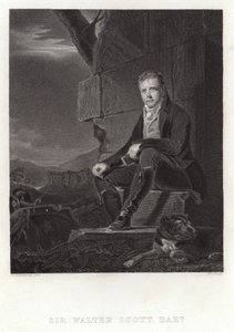 Porträtt av Sir Walter Scott av Henry Raeburn