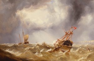 Dismased i en storm utanför Kent Coast av Henry Redmore