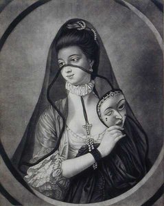 The Fair Nun Unmasked, graverad av Carington Bowles (fl.1744-93) (litho) av Henry Robert (after) Morland