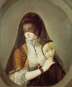The Fair Nun Unmasked (olja på duk)