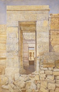 Östra ingången, Tiberius rum, Isis tempel, Philae, 1905.