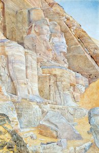 Abu Simbels stora tempel - Newmann, Henri Roderick (1833-1918) - 1905 - Olja på duk - Musee d