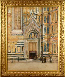 Den södra dörren till Duomo, Florens, Italien