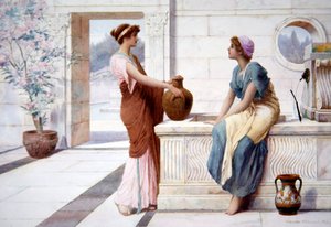 Gossip, ca 1895 (akvarell ombord)