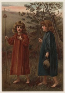 The Golden Shore (färg litho) av Henry Ryland