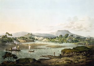 Poonah, plåt XIII, graverad av Daniel Havell (1785-1826) 1809