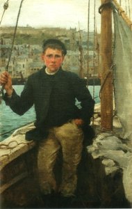 Porträtt av Jack Rolling av Henry Scott Tuke