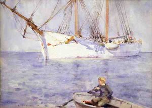 Solnedgångseffekt av Henry Scott Tuke