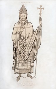 En ärkebiskop, sent 1100-tal, 1843. av Henry Shaw