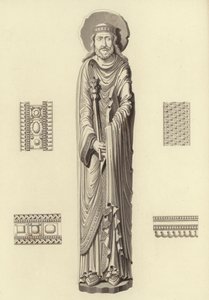 Clovis I, omkring 1100, från kyrkan Notre Dame De Corbeil av Henry Shaw