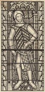 Gilbert de Clare, Earl of Clare, från Tewkesbury Abbey Church, omkring 1340 av Henry Shaw