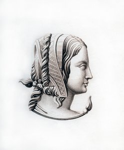 Huvudbonad, tidigt 1500-tal, 1843. av Henry Shaw