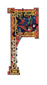 Inledande bokstav F, 1100-talet, 1843. av Henry Shaw
