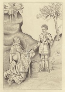 John Lydgate, presenterar sin bok för Earl of Salisbury