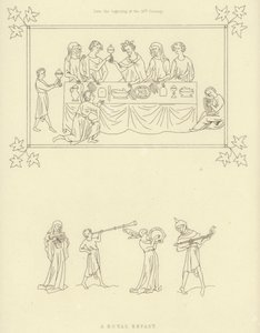 Kunglig middag, början av 1300-talet av Henry Shaw