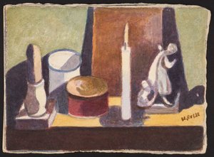Cancel-upplyst kaminhylla, ca 1930