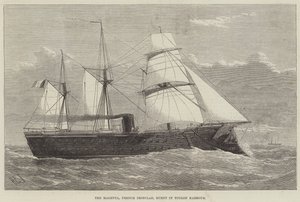 Magenta, franska järnklädda, brändes i Toulons hamn