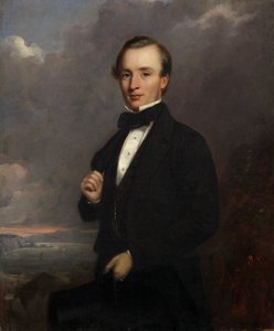 Porträtt av en ung man (olja på duk) av Henry Spurrier Parkman