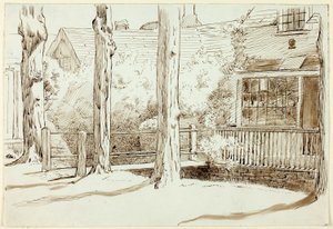 Hus och gamla träd av Henry Stacy Marks
