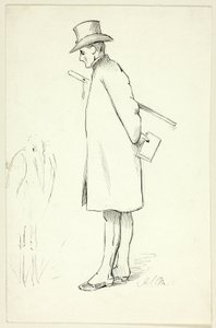 Studie för figur i episkopal visitation av Henry Stacy Marks