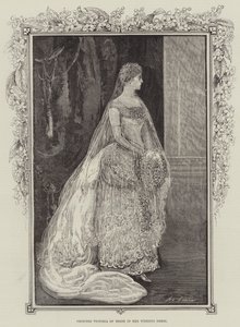 Prinsessan Victoria av Hessen i sin bröllopsklänning av Henry Stephen Ludlow